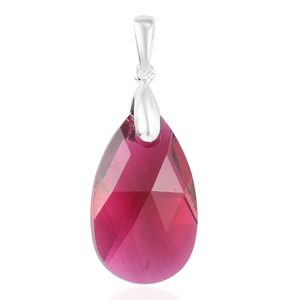 SWAROVSKI Ruby Crystal Heart Pendant